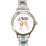 Miniature Pinscher Round Italian Charm Watch