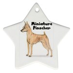 Miniature Pinscher Ornament (Star)