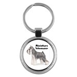 Miniature Schnauzer Key Chain (Round)