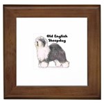 Old English Sheepdog Framed Tile