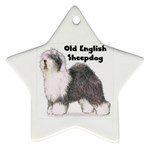 Old English Sheepdog Ornament (Star)