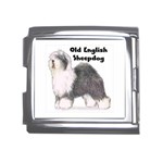 Old English Sheepdog Mega Link Italian Charm (18mm)