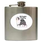 Old English Sheepdog Hip Flask (6 oz)