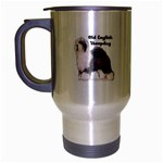 Old English Sheepdog Travel Mug (Silver Gray)