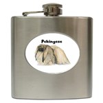 Pekingese Hip Flask (6 oz)