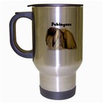 Pekingese Travel Mug (Silver Gray)