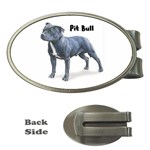 Pit Bull Money Clip (Oval)