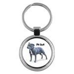 Pit Bull Key Chain (Round)