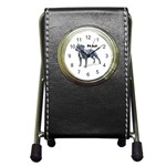 Pit Bull Pen Holder Desk Clock