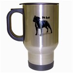 Pit Bull Travel Mug (Silver Gray)