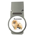 Pomeranian Money Clip (Round)