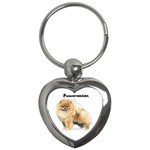 Pomeranian Key Chain (Heart)