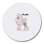 Poodle Round Mousepad