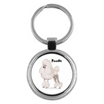 Poodle Key Chain (Round)