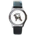 Portuguese Water Dog Round Metal Watch