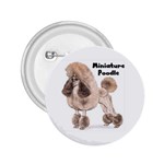 Poodle Minature 2.25  Button