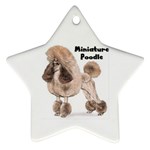 Poodle Minature Ornament (Star)