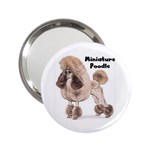 Poodle Minature 2.25  Handbag Mirror