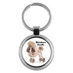 Poodle Minature Key Chain (Round)