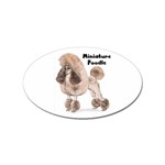 Poodle Minature Sticker (Oval)