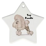 Poodle Toy Ornament (Star)