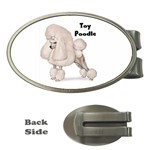 Poodle Toy Money Clip (Oval)