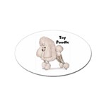 Poodle Toy Sticker (Oval)