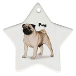 Pug Ornament (Star)