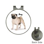 Pug Golf Ball Marker Hat Clip