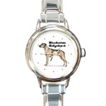 Rhodesian Ridgeback Round Italian Charm Watch