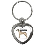 Rhodesian Ridgeback Key Chain (Heart)