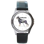 Rottweiler Round Metal Watch