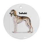 Saluki Ornament (Round)