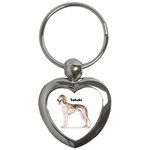 Saluki Key Chain (Heart)