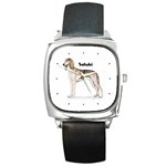 Saluki Square Metal Watch