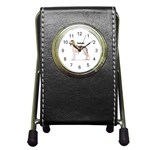 Saluki Pen Holder Desk Clock