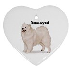 Samoyed Ornament (Heart)