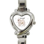 Samoyed Heart Italian Charm Watch