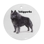 Schipperke Ornament (Round)