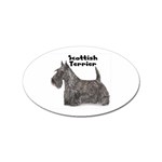 Scottish Terrier Scottie Sticker (Oval)