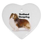 Shetland Sheepdog Sheltie Ornament (Heart)