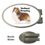 Shetland Sheepdog Sheltie Money Clip (Oval)