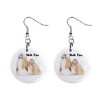 Shih Tzu 1  Button Earrings