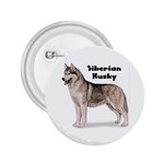 Siberian Husky 2.25  Button