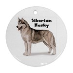 Siberian Husky Ornament (Round)