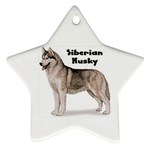 Siberian Husky Ornament (Star)