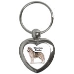 Siberian Husky Key Chain (Heart)