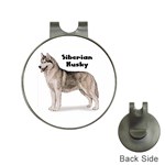 Siberian Husky Golf Ball Marker Hat Clip