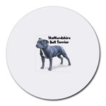 Staffordshire Bull Terrier Round Mousepad