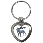 Staffordshire Bull Terrier Key Chain (Heart)